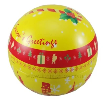 Palla di Natale, regalo promozionale, decorazione, ornamenti, palla di Natale, scatola di latta