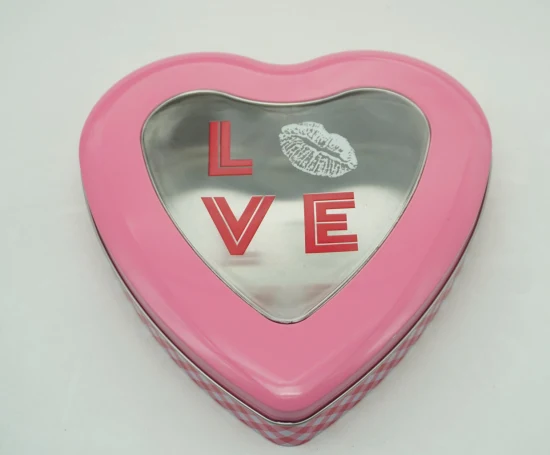Cioccolato regalo a forma di cuore per San Valentino con finestra in PVC