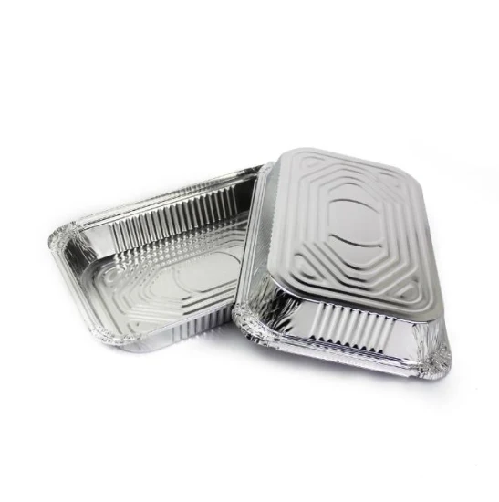 Contenitore in foglio di alluminio usa e getta per uso alimentare, latta, vaschetta raccogligocce, vassoio da asporto, scatola per il pranzo
